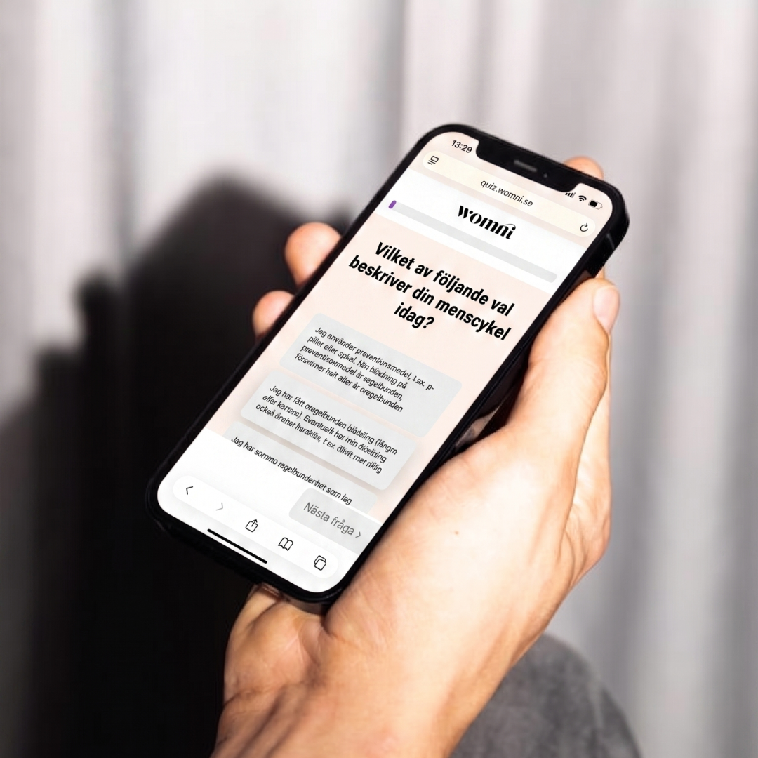 Självskattningstest i mobil